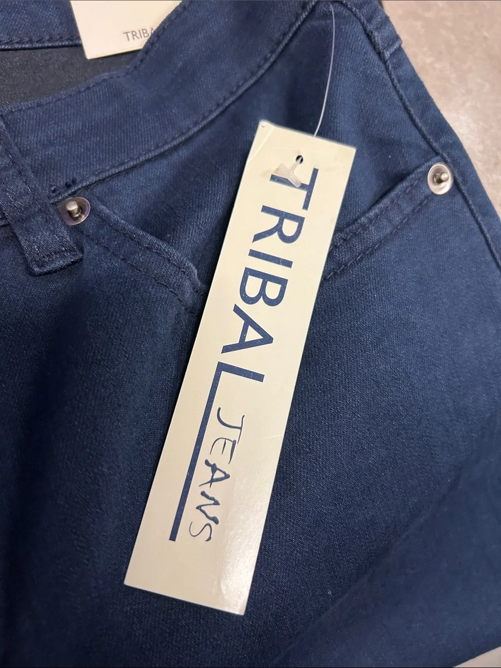 NEW Tribal Favorite Navy Blue Straight Jeans